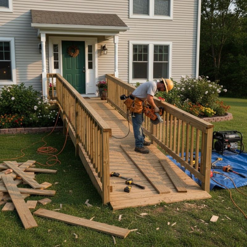 Handicap Ramp Installation detail